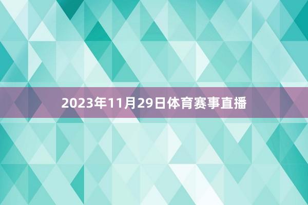 2023年11月29日体育赛事直播