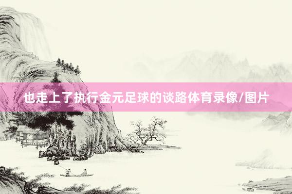 也走上了执行金元足球的谈路体育录像/图片