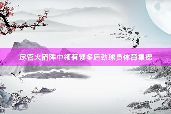 尽管火箭阵中领有繁多后劲球员体育集锦