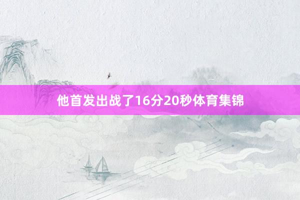 他首发出战了16分20秒体育集锦