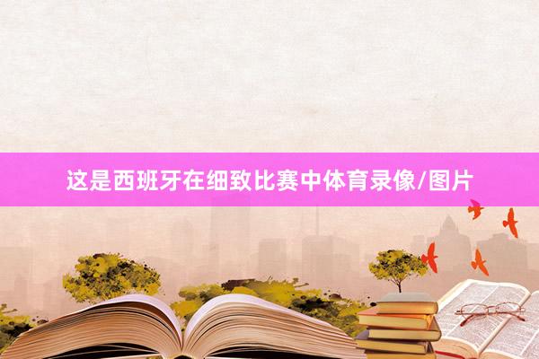 这是西班牙在细致比赛中体育录像/图片