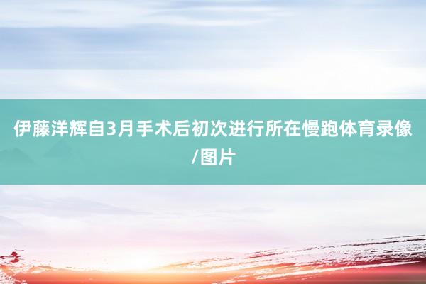 伊藤洋辉自3月手术后初次进行所在慢跑体育录像/图片
