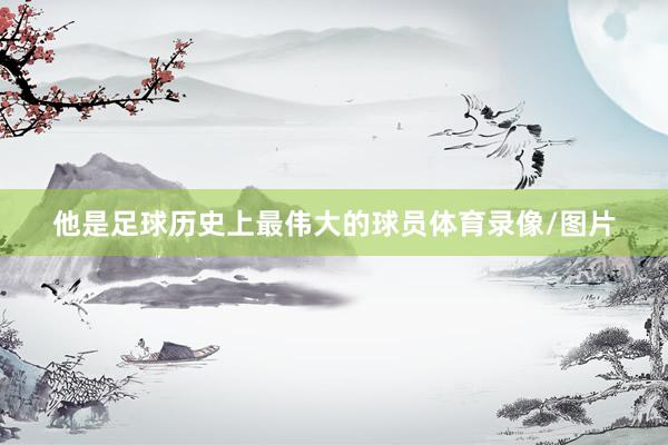 他是足球历史上最伟大的球员体育录像/图片